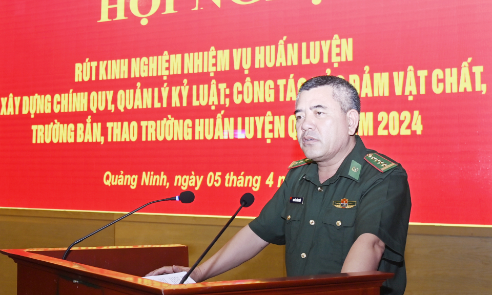 Bộ Chỉ huy BĐBP tỉnh: Đánh giá kết quả công tác huấn luyện, xây dựng đơn vị chính quy