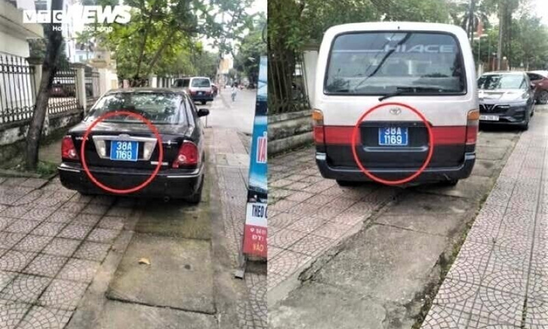 2 xe ô tô chung biển số xanh ở Hà Tĩnh: Nhiều cá nhân và tổ chức bị xử phạt