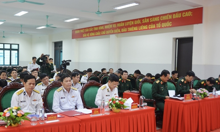 Bộ Quốc phòng làm việc với Quân chủng Hải quân về công tác đầu tư xây dựng cơ bản và giải ngân quý I năm 2024 