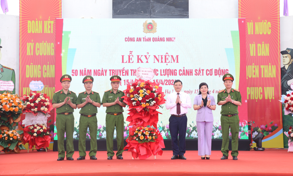 Công an tỉnh Quảng Ninh tổ chức Lễ Kỷ niệm 50 năm Ngày truyền thống lực lượng Cảnh sát cơ động
