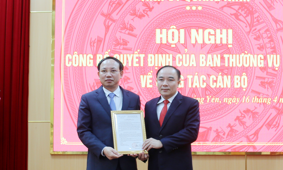 Đồng chí Cao Ngọc Tuấn giữ chức vụ Bí thư Thị ủy Quảng Yên