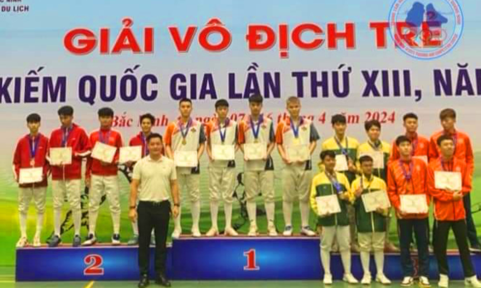 Quảng Ninh giành 7 huy chương tại Giải Vô địch trẻ Đấu kiếm Quốc gia 2024