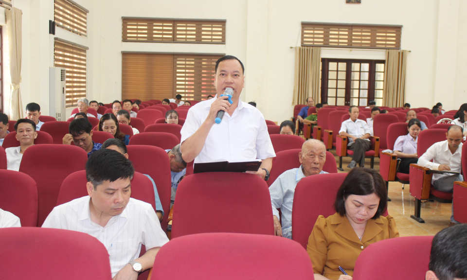 Đoàn đại biểu Quốc hội tỉnh tiếp xúc cử tri huyện Đầm Hà trước kỳ họp thứ 7 Quốc hội khóa XV