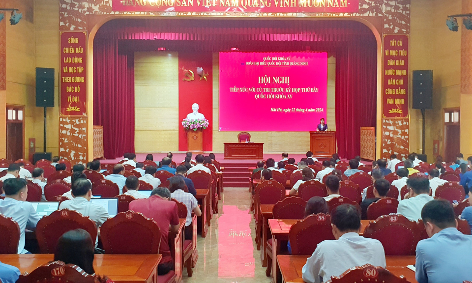 Đoàn đại biểu Quốc hội tỉnh Quảng Ninh tiếp xúc cử tri huyện Hải Hà trước kỳ họp thứ 7, Quốc hội khóa XV