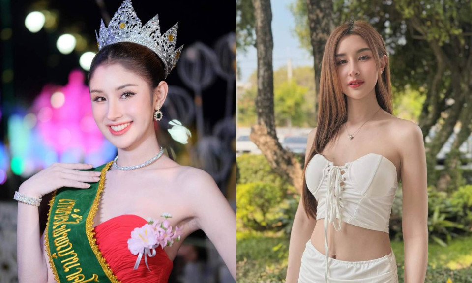 Hoa hậu chuyển giới Thái Lan 'gây sốt' khi đến điểm đăng ký nhập ngũ