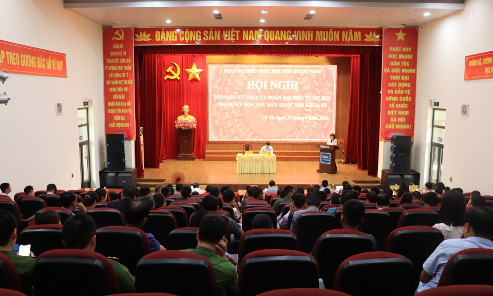 Đoàn ĐBQH tỉnh tiếp xúc cử tri tại huyện Cô Tô và Vân Đồn