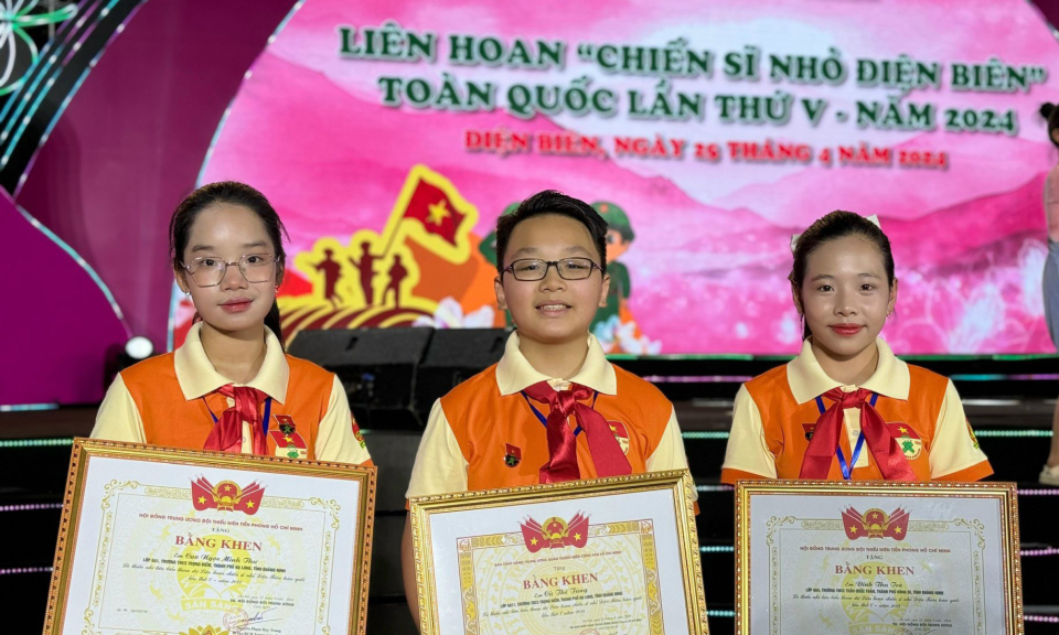 Quảng Ninh có 3 thiếu nhi được tuyên dương “Chiến sĩ nhỏ Điện Biên” toàn quốc   