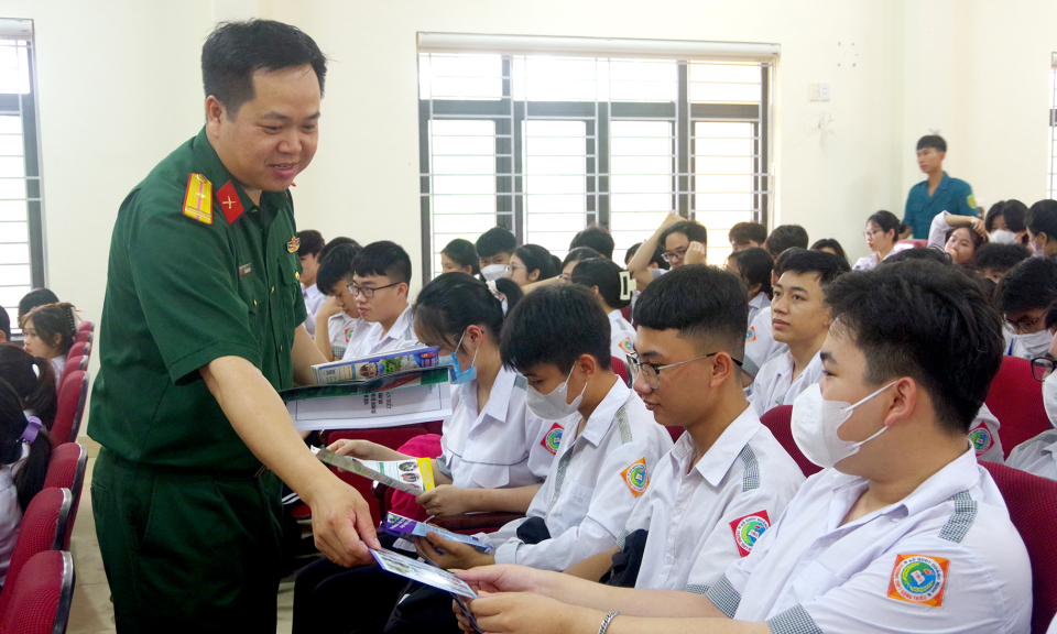 Bộ CHQS tỉnh lần đầu tổ chức hội thi Tuyên truyền, hướng nghiệp tuyển sinh quân sự năm 2024