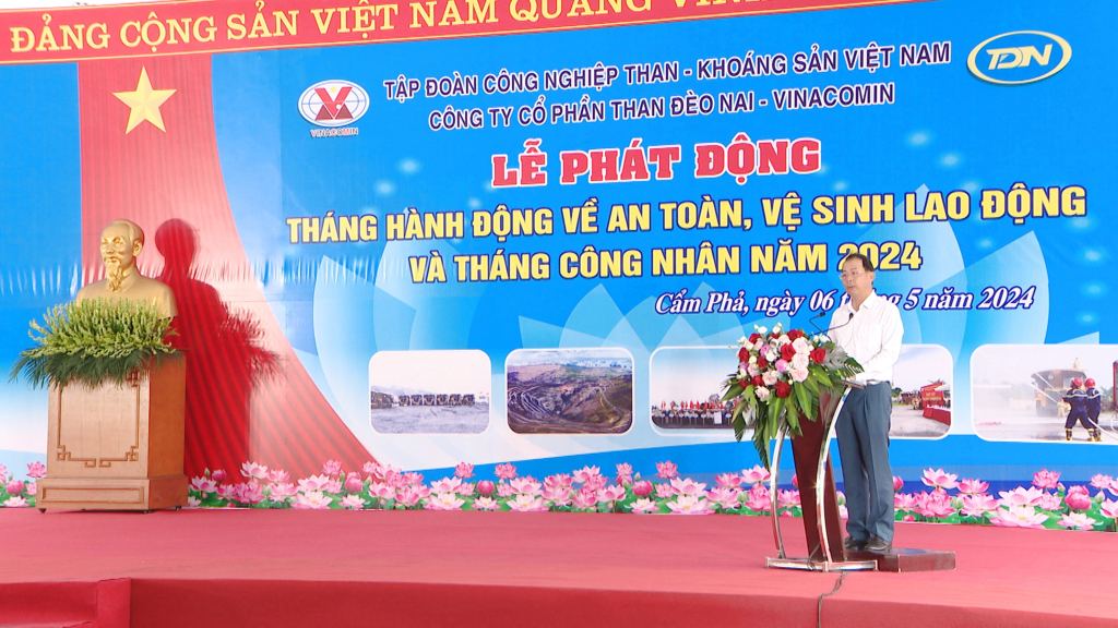 Tổng Giám đốc Tập đoàn Công nghiệp Than & Khoáng sản Việt Nam phát biểu tại Lễ phát động