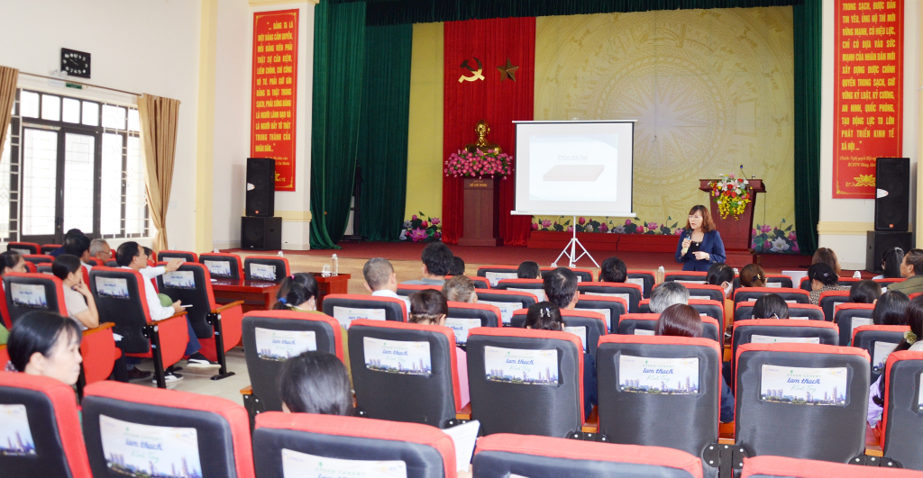 Hội nghị tuyên truyền, đối thoại chính sách BHXH tự nguyện, BHYT hộ gia đình cho đội ngũ cán bộ tổ dân, khu phố trên địa bàn phường Phương Nam (TP Uông Bí) tháng 3/2024.