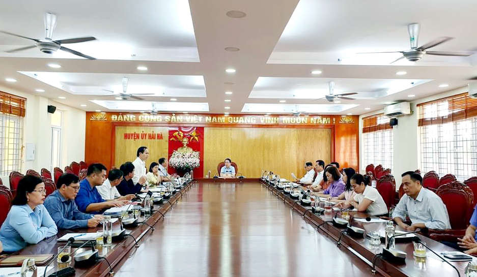 Hội nghị Ban Chấp hành Đảng bộ huyện Hải Hà lần thứ 32 bầu bổ sung Ủy viên Ủy ban Kiểm tra Huyện ủy khóa XXII, nhiệm kỳ 2020-2025, ngày 21/5/2024.