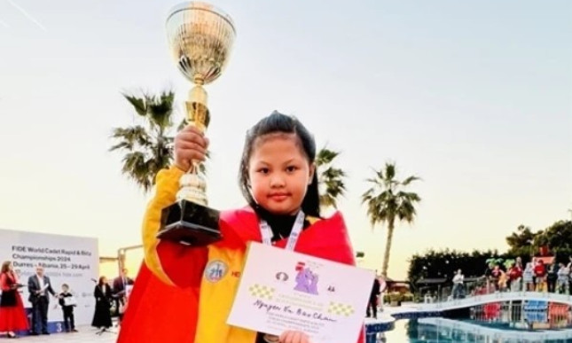 Bảo Châu giành HCV Giải Vô địch cờ Chớp thiếu niên thế giới 2024