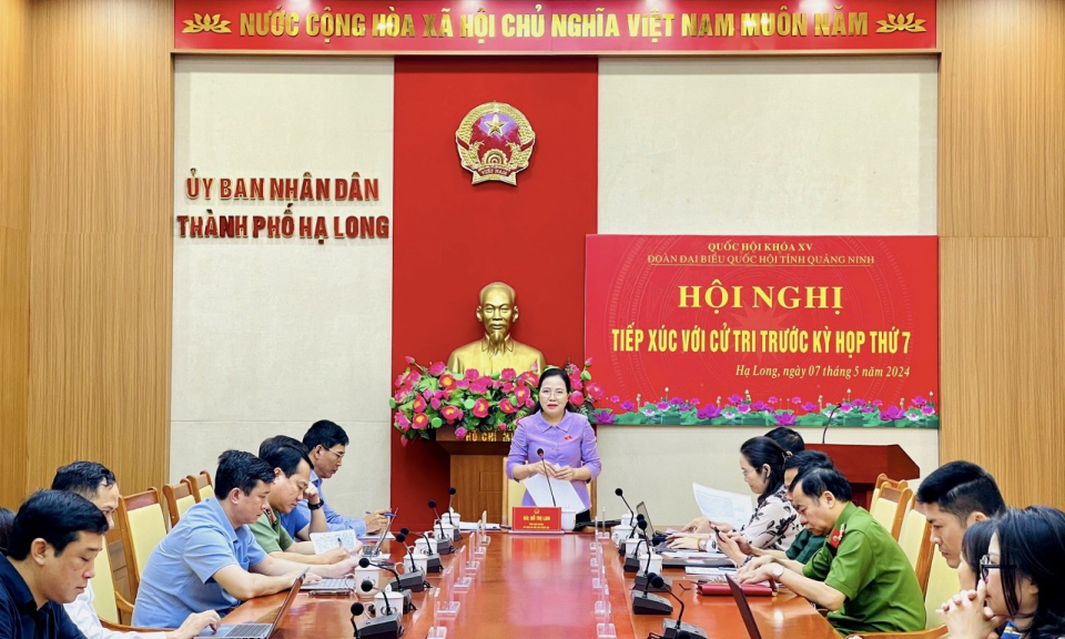 Đại biểu Quốc hội tỉnh tiếp xúc cử tri TP Hạ Long