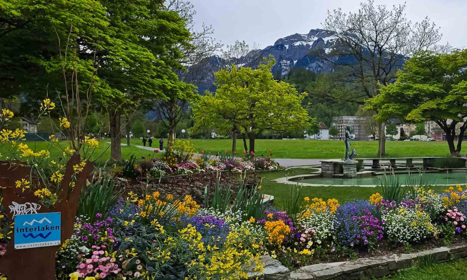 Muôn sắc hoa Xuân ở Interlaken, Thụy Sĩ