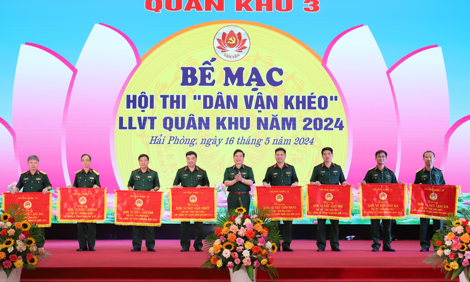 Bộ CHQS tỉnh Quảng Ninh đoạt giải Ba hội thi “Dân vận khéo” LLVT Quân khu 3