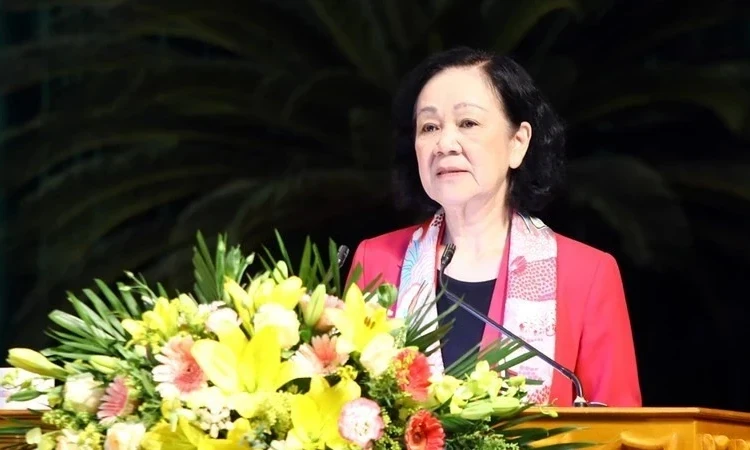 Đồng chí Trương Thị Mai thôi giữ chức Ủy viên Bộ Chính trị, Ủy viên Ban Chấp hành Trung ương Đảng khóa XIII