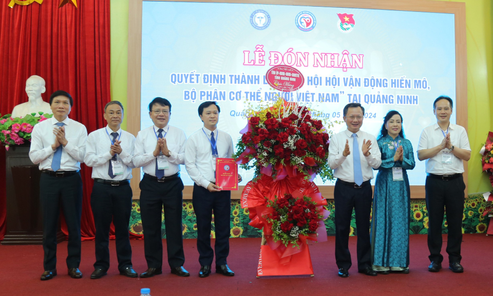 Thành lập Chi hội Hội vận động hiến mô, bộ phận cơ thể người tại Quảng Ninh