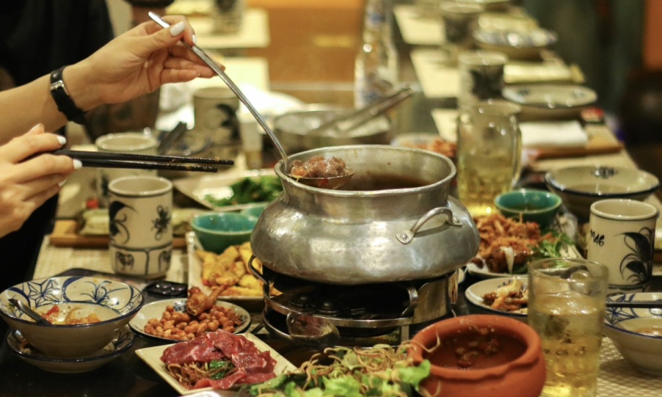 Hanoi's historic crab hotpot in a hidden alleyway