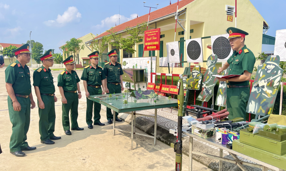 Ban CHQS TX Quảng Yên: Xây dựng đơn vị vững mạnh toàn diện “mẫu mực, tiêu biểu”