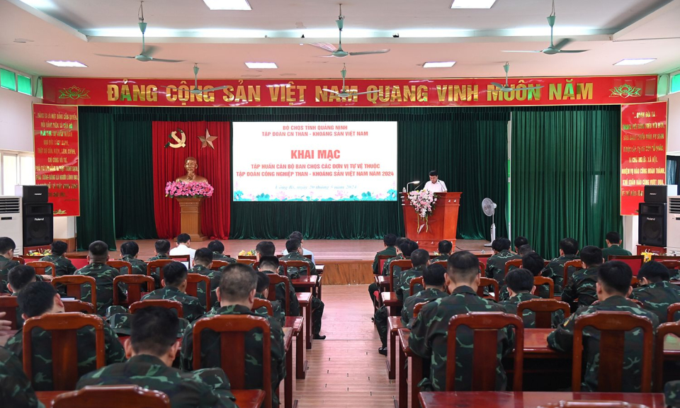 Tập huấn cán bộ Ban CHQS các đơn vị tự vệ ngành Than trên địa bàn tỉnh Quảng Ninh năm 2024