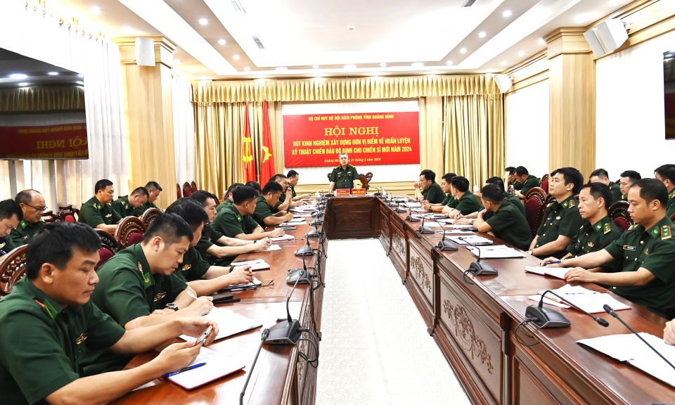 Bộ Chỉ huy BĐBP tỉnh: Rút kinh nghiệm xây dựng đơn vị điểm về công tác huấn luyện