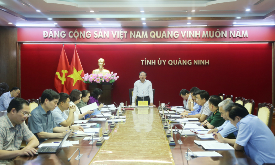 Ban Thường vụ Tỉnh ủy cho ý kiến về công tác rà soát, bổ sung quy hoạch cán bộ