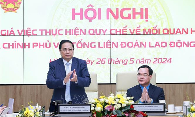 Thủ tướng Phạm Minh Chính: Quan hệ công tác giữa Chính phủ và Tổng Liên đoàn Lao động thiết thực, khăng khít, hiệu quả