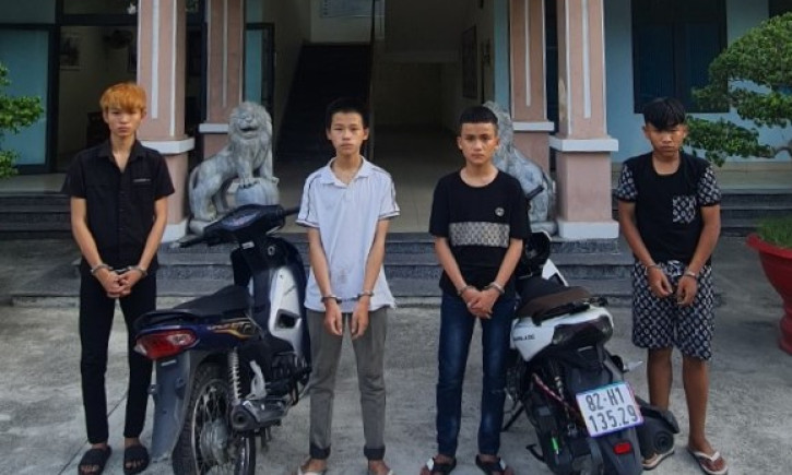 Đà Nẵng bắt giữ 4 thiếu niên chuyên trộm cắp xe máy