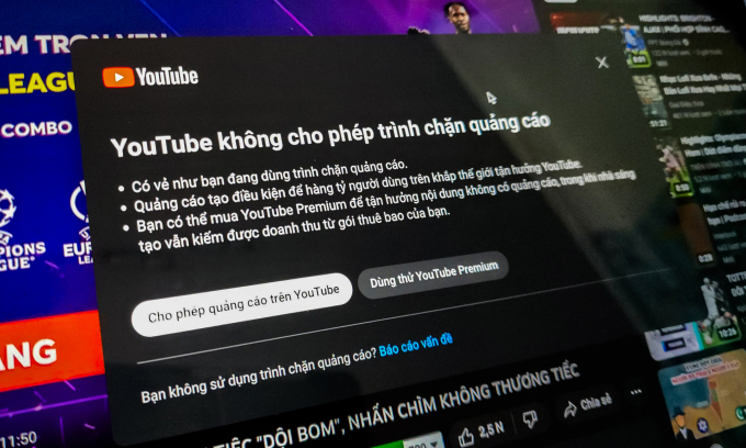 Cách lạ của YouTube để đối phó người chặn quảng cáo