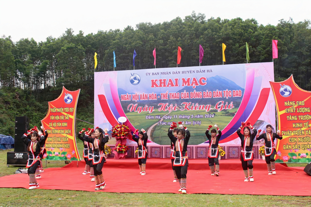 Huyện Đầm Hà tổ chức Ngày hội văn hóa - thể thao của đồng bào dân tộc Dao và Ngày hội Kiêng gió của người Dao Thanh Phán năm 2024.