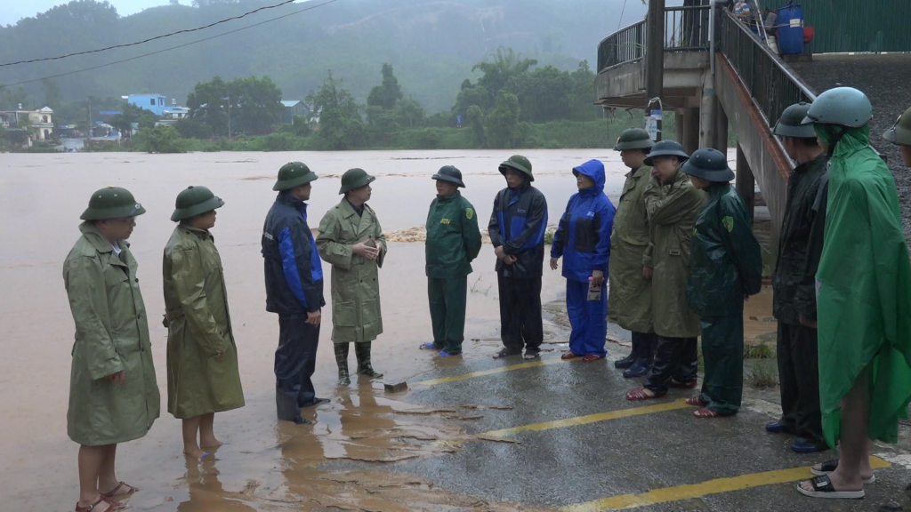 Đoàn công tác Sở NN& PTNT tỉnh kiểm tra công tác phòng chống mưa lũ tại Ba Chẽ