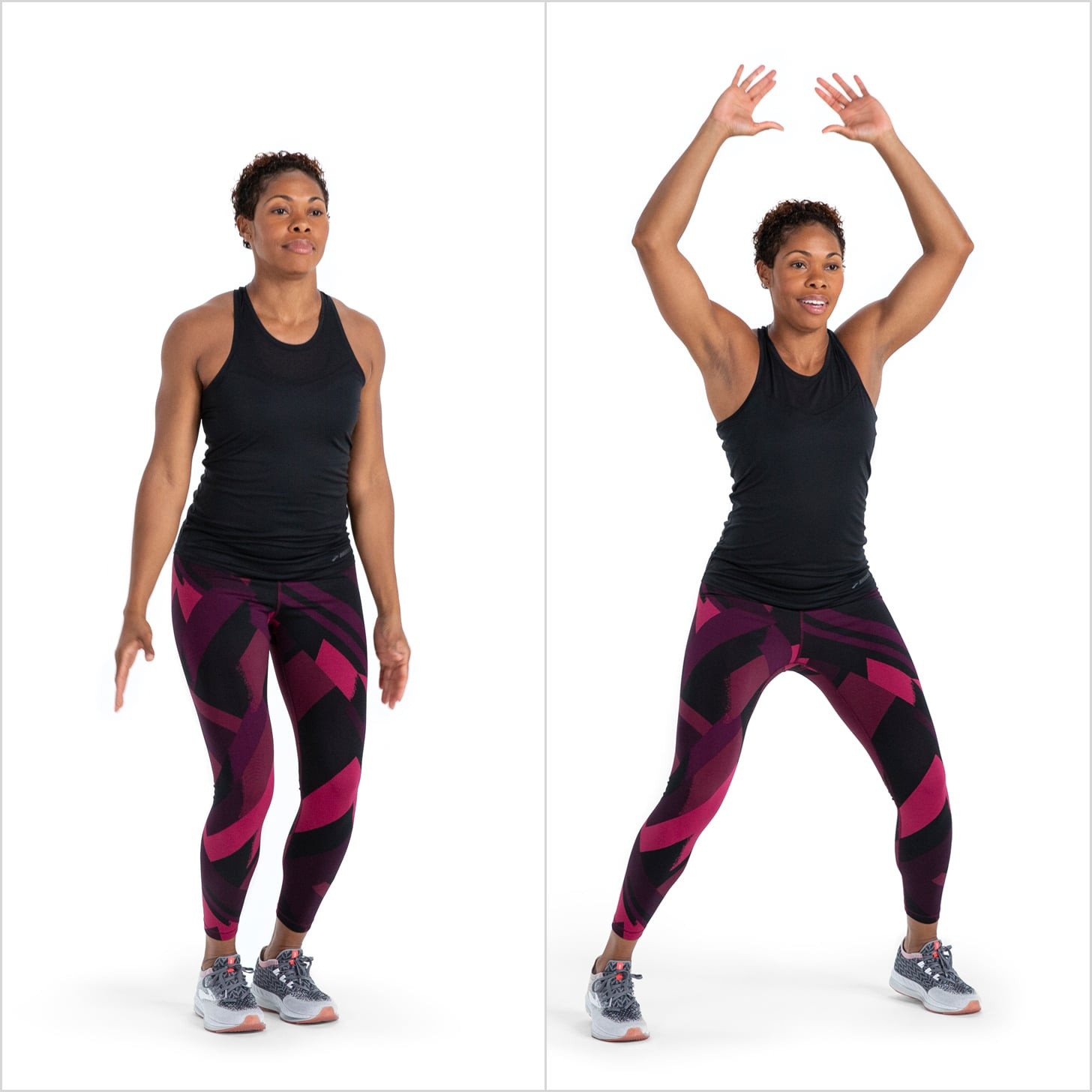 Warmup Exercise 3: Jumping Jack | Build Muscle and Boost Your Heart Rate  With This 45-Minute Dumbbell HIIT Workout | POPSUGAR Fitness UK Photo 3