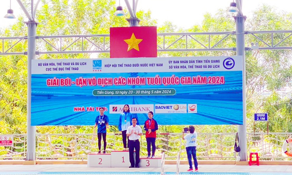 Quảng Ninh giành 3 HCV Giải Bơi - lặn vô địch các nhóm tuổi Quốc gia 2024