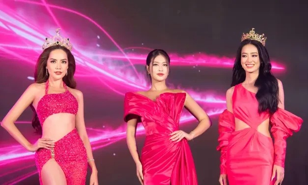 Dàn Hoa hậu, Á hậu đổ bộ buổi họp báo khởi động Miss Grand Vietnam 2024