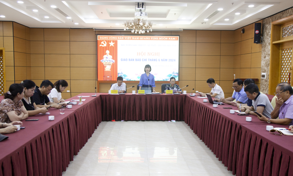 Giao ban báo chí tháng 6 năm 2024 và thông tin báo chí thường kỳ