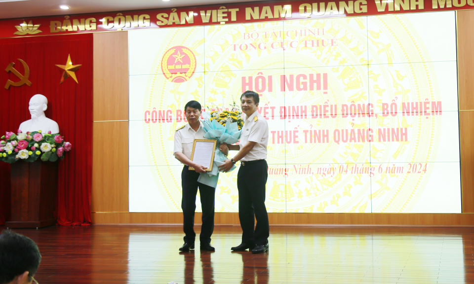 Điều động, bổ nhiệm Cục trưởng Cục Thuế tỉnh Quảng Ninh
