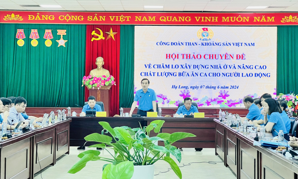 Hội thảo chuyên đề về chăm lo xây dựng nhà ở và nâng cao chất lượng bữa ăn ca cho người lao động