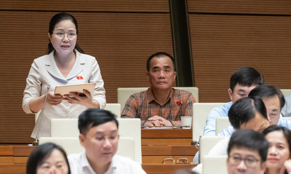 ĐBQH tỉnh Quảng Ninh thảo luận tại hội trường về "Phê chuẩn quyết toán ngân sách nhà nước năm 2022"