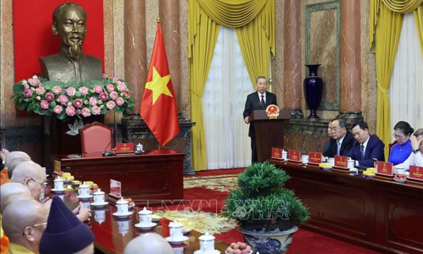 Chủ tịch nước Tô Lâm: Các tổ chức tôn giáo luôn đồng lòng vì sự phát triển chung của đất nước