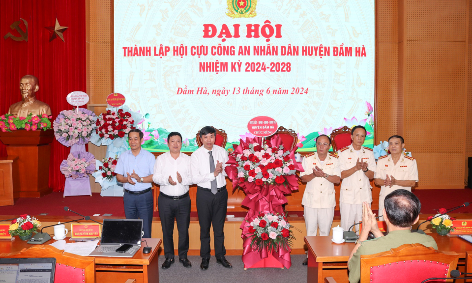 Đại hội thành lập Hội Cựu Công an nhân dân huyện Đầm Hà