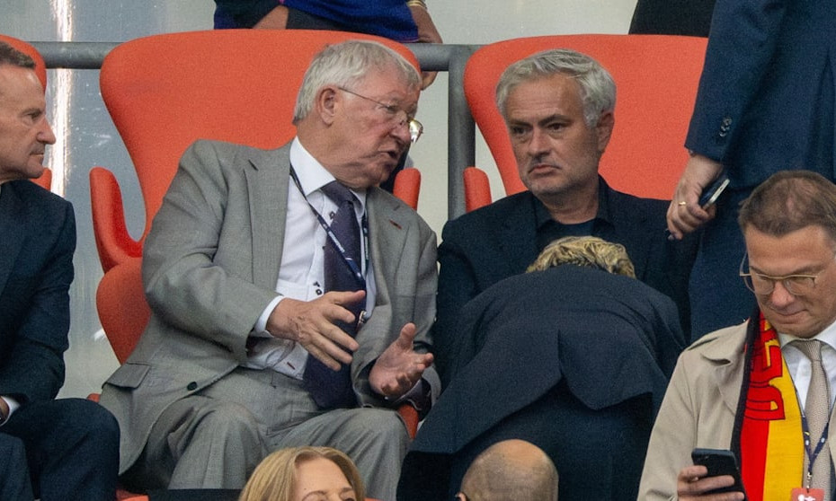 Ferguson, Mourinho tái ngộ trên khán đài Euro 2024