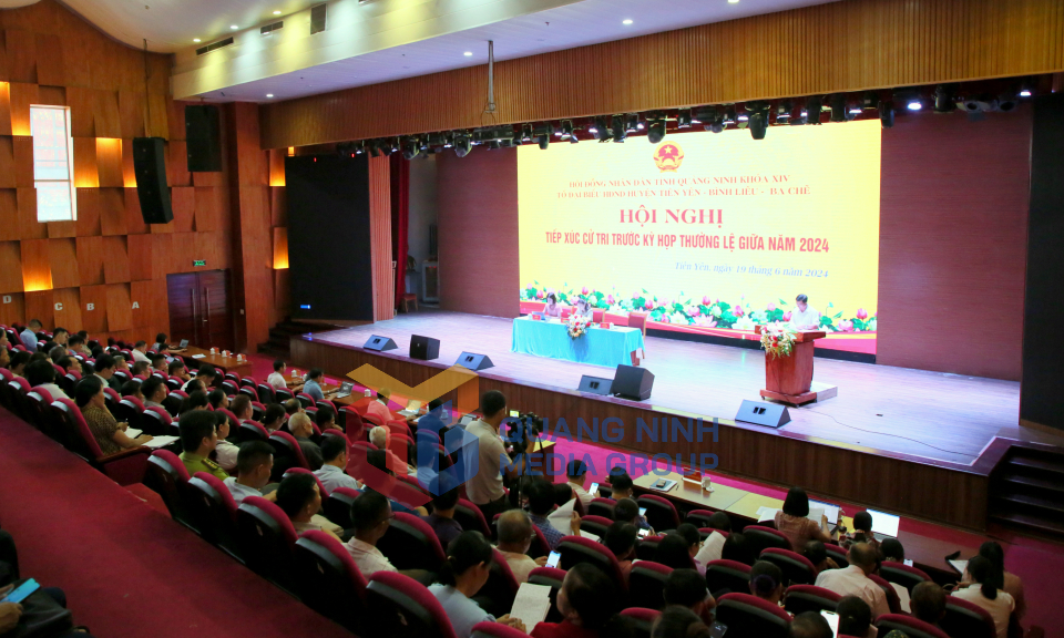 Hội nghị tiếp xúc cử tri trước kỳ họp thường lệ giữa năm 2024, tháng 6-2024
