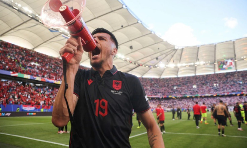 Tiền đạo Albania bị treo giò vì hành động gây thù địch tại Euro 2024