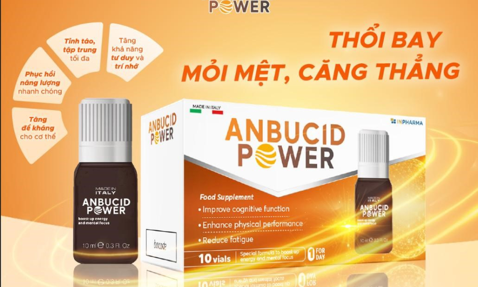 Anbucid Power - "Tinh hoa" chăm sóc sức khỏe từ Italy