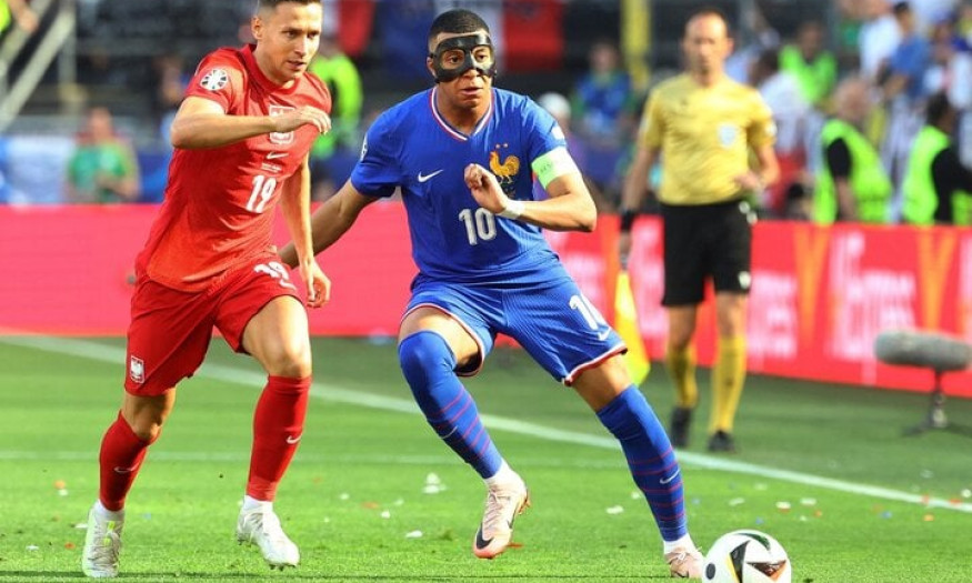 Mbappe lần đầu ghi bàn ở EURO, đội tuyển Pháp bị Ba Lan cầm hòa