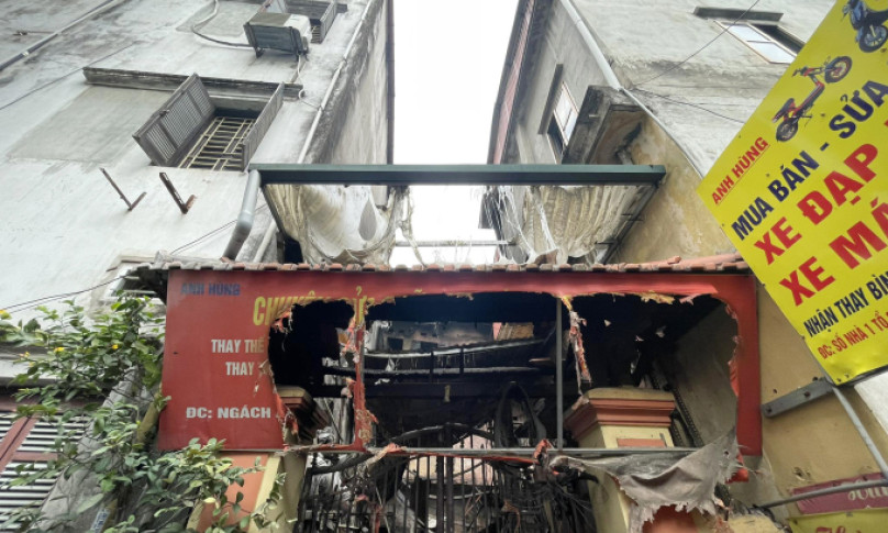 Vụ cháy nhà ở Trung Kính bắt nguồn từ xe máy điện