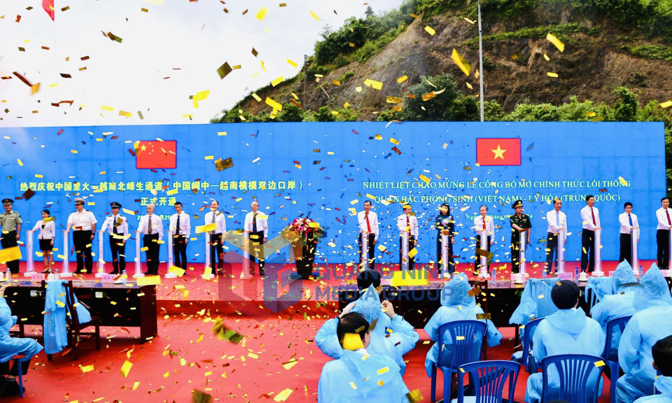 Lễ công bố lối thông quan Bắc Phong Sinh (Việt Nam) - Lý Hỏa (Trung Quốc), tháng 6-2024