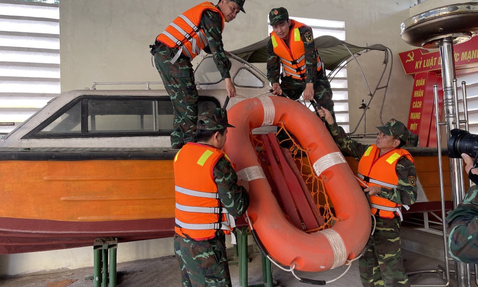 LLVT huyện Hải Hà: Xung kích phòng chống thiên tai, tìm kiếm cứu nạn