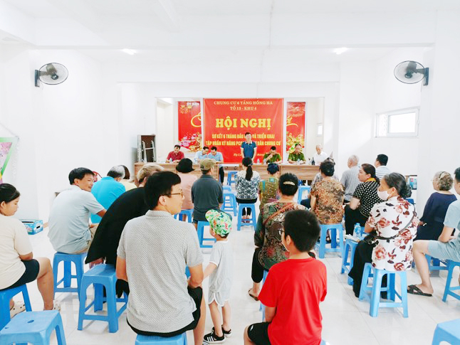 Quang cảnh buổi tập huấn.