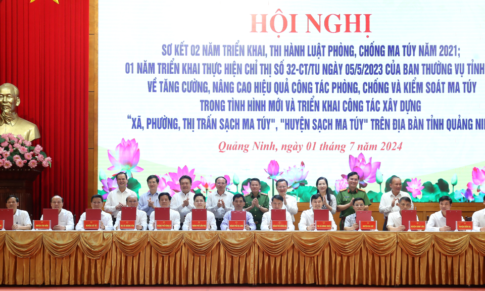 Phấn đấu đến năm 2025, Quảng Ninh có 4 huyện, 105 xã đạt các tiêu chí về "Xã, phường, thị trấn sạch ma túy"